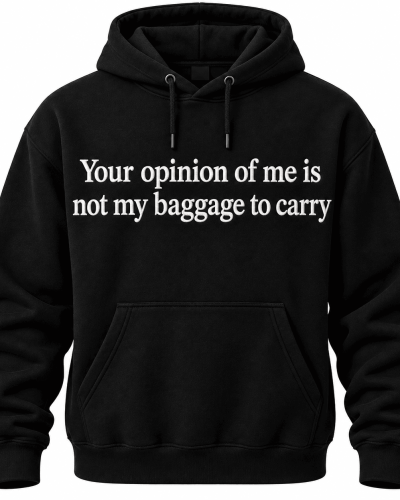 black hoodie
